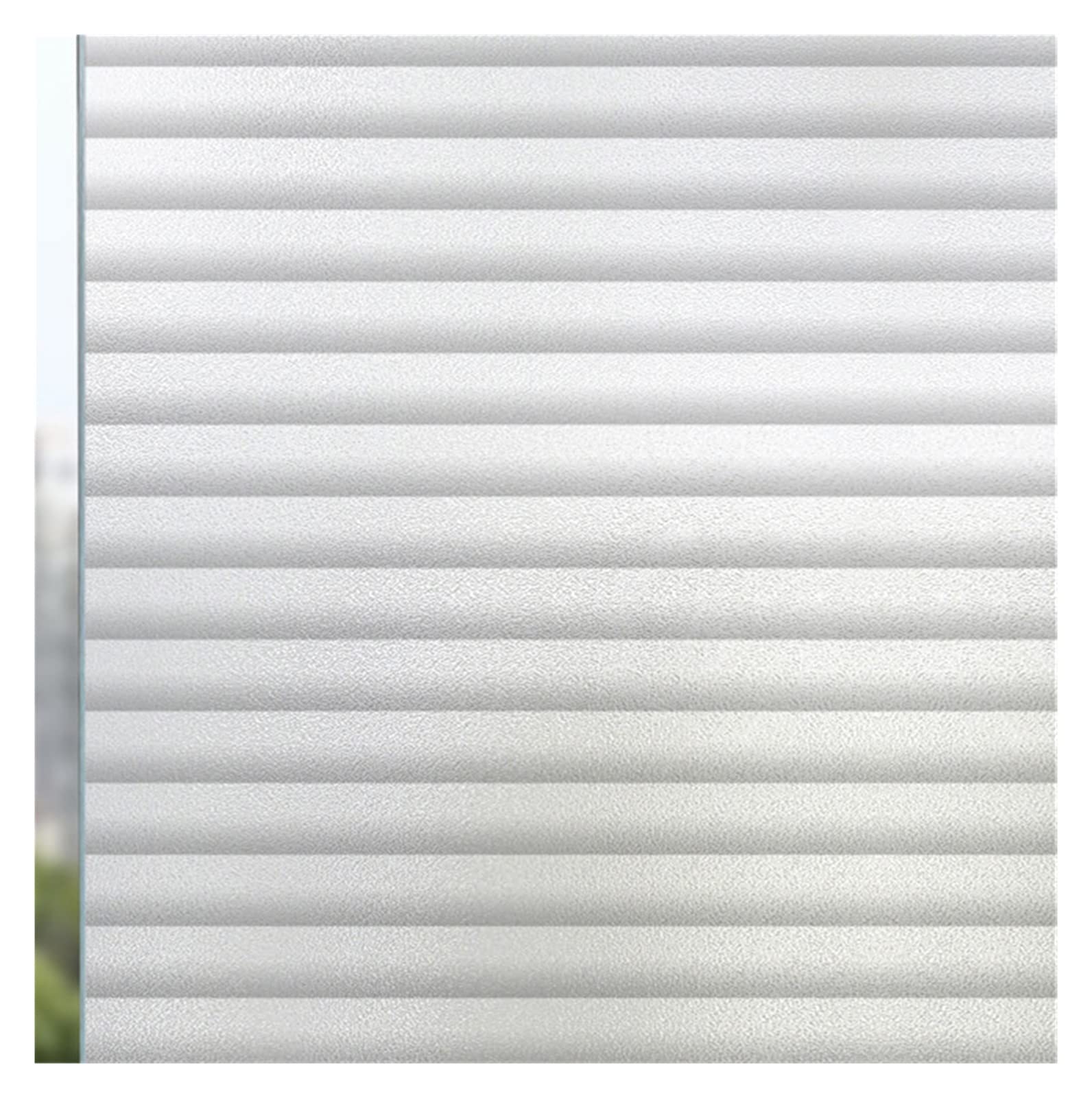 Window Film Flower plant pattern window frosted glass sticker opaque toilet anti-lighting bathroom film shading paper(Shutters,90x100cm)