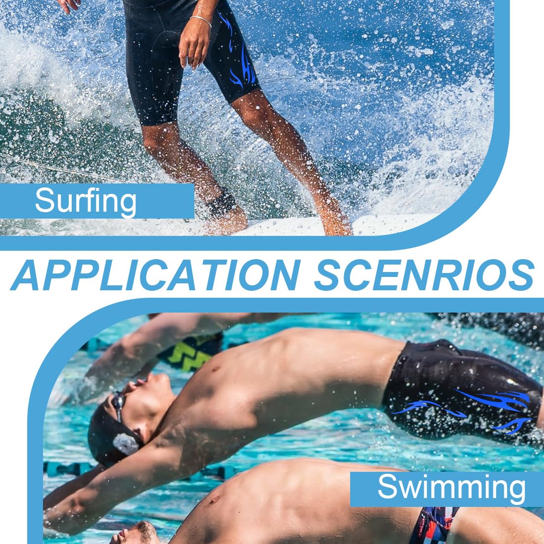 Traje de baño para Hombre con Capucha superelástico Playa Natación Buceo XL