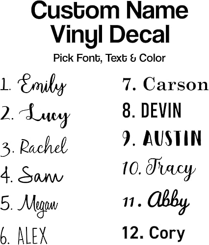 Personalized Custom Name Word Vinyl Decal