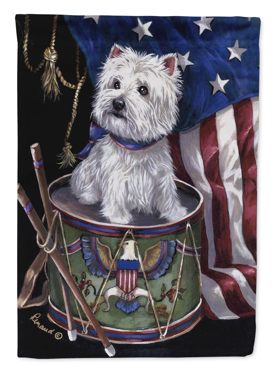 Drapeau Westie pour maison Caroline's Treasures, le cadeau parfait pour passionnés de chiens
