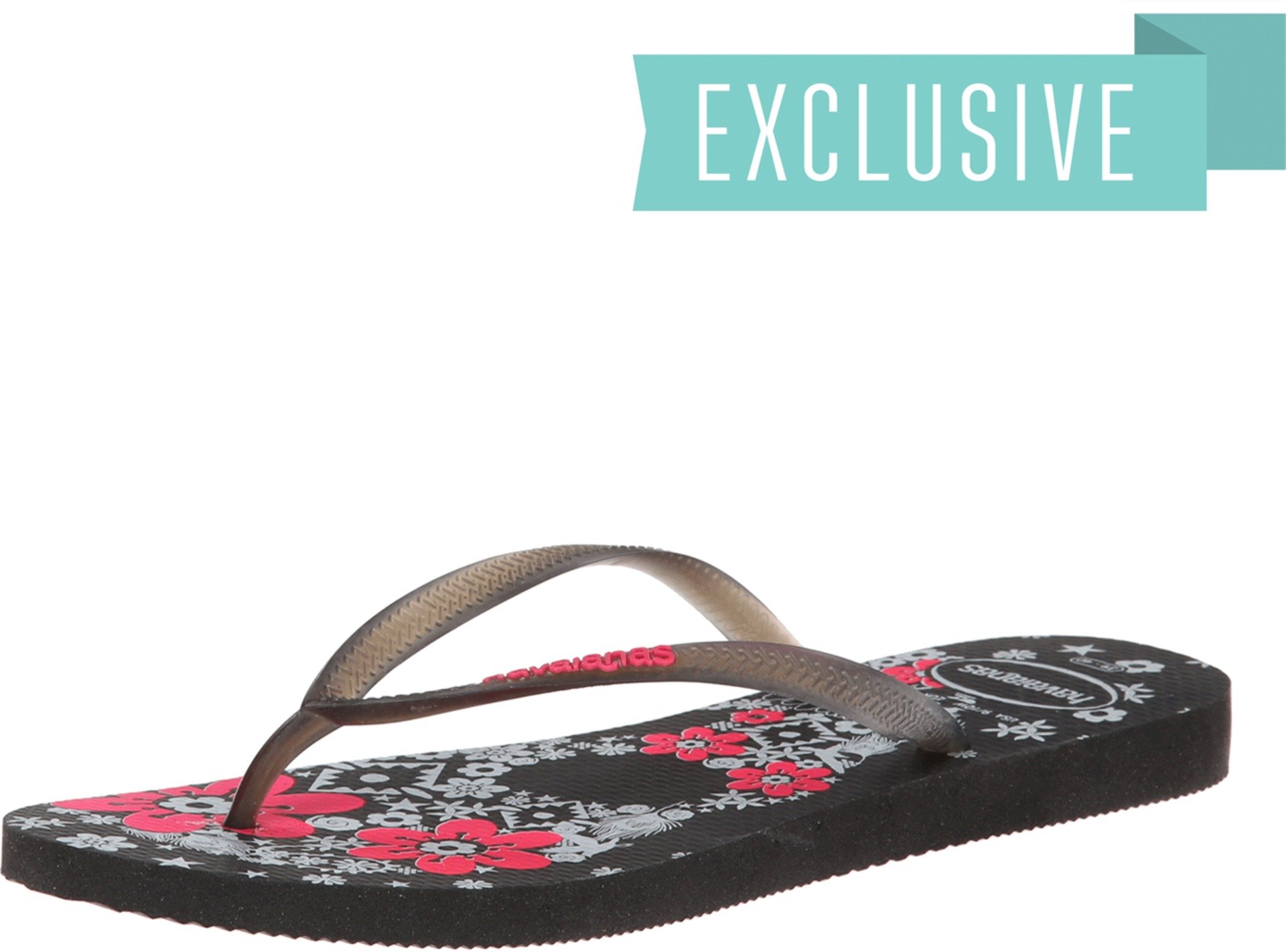 Havaianas Women's Zappos Exclusive Slim Cool Flip Flops Black Sandal 41/42 Brazil (US Men's 9/10, Women's 11/12) M