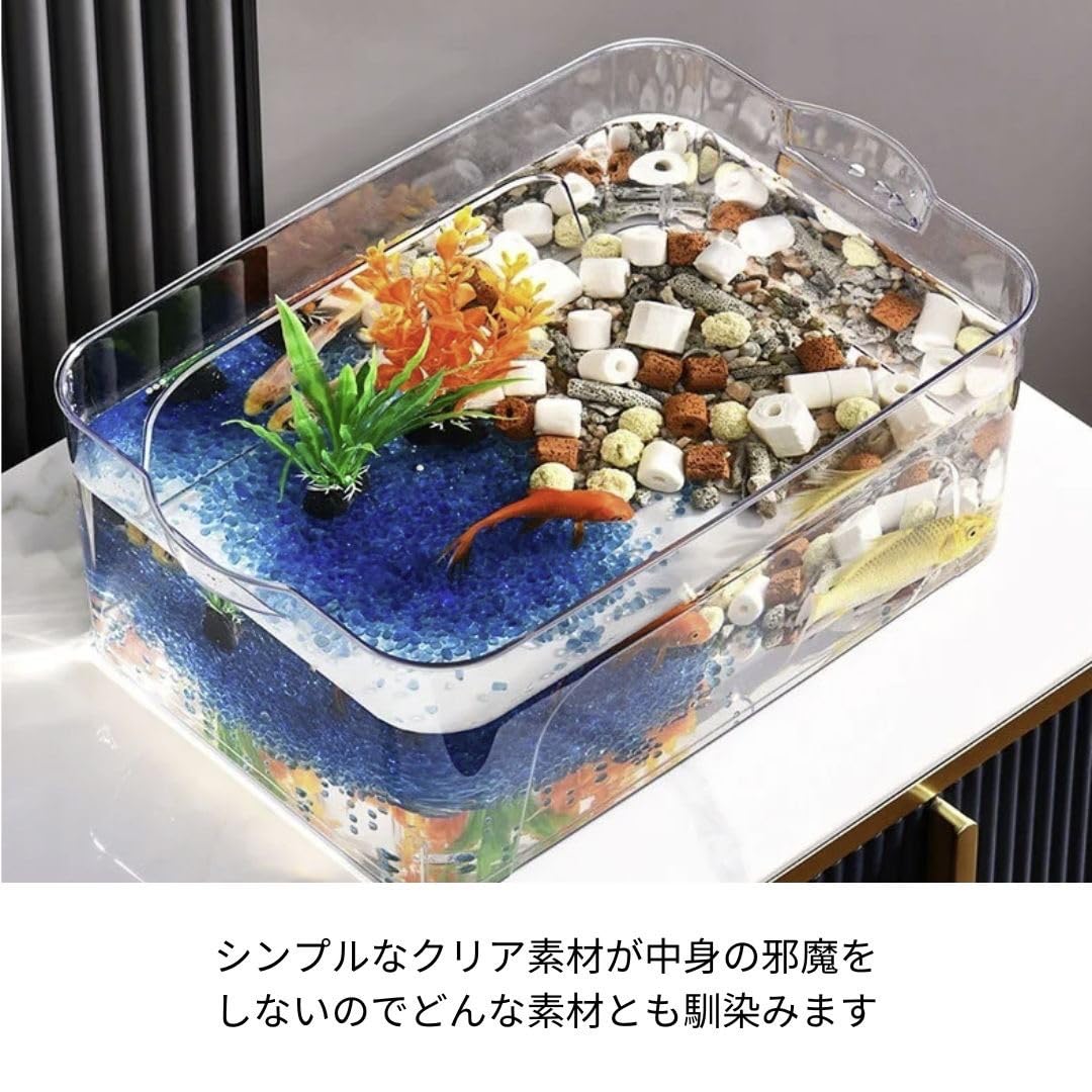 Amazon | [AiO JAPAN] 水槽 蓋付き メダ家 メダカタンク クリア