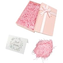 Bliceon Pink Gift Box with Lids and Silk Ribbon - for Valentine's Day, Birthdays, Holidays & Anniversaries - Party Favor Boxes for All Celebrations