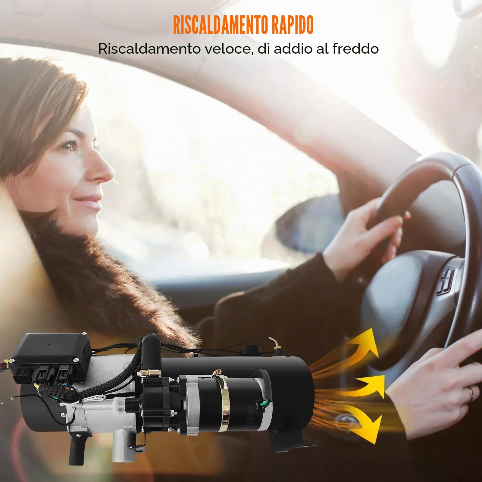 Riscaldamento Idraulico Diesel 12V 10KW in Acciaio Inox 310s per Barca, Roulotte, Camper – Riscaldamento Diesel 12V