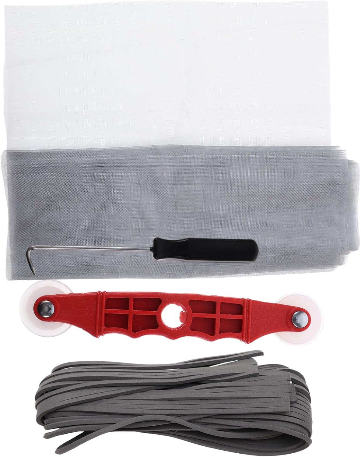 WOONEKY Screen Repair Kit for Windows Mesh Spline Tool Easy DIY Window Screen Replacement and Repair