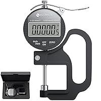 Vista 10 de Neoteck Medidor de Grosor Digital 0.5 pulgadas/12.7mm, 0.00005 pulgadas/0.001mm Pantalla LCD con Conversión Pulgadas/MM Herramienta de Medición
