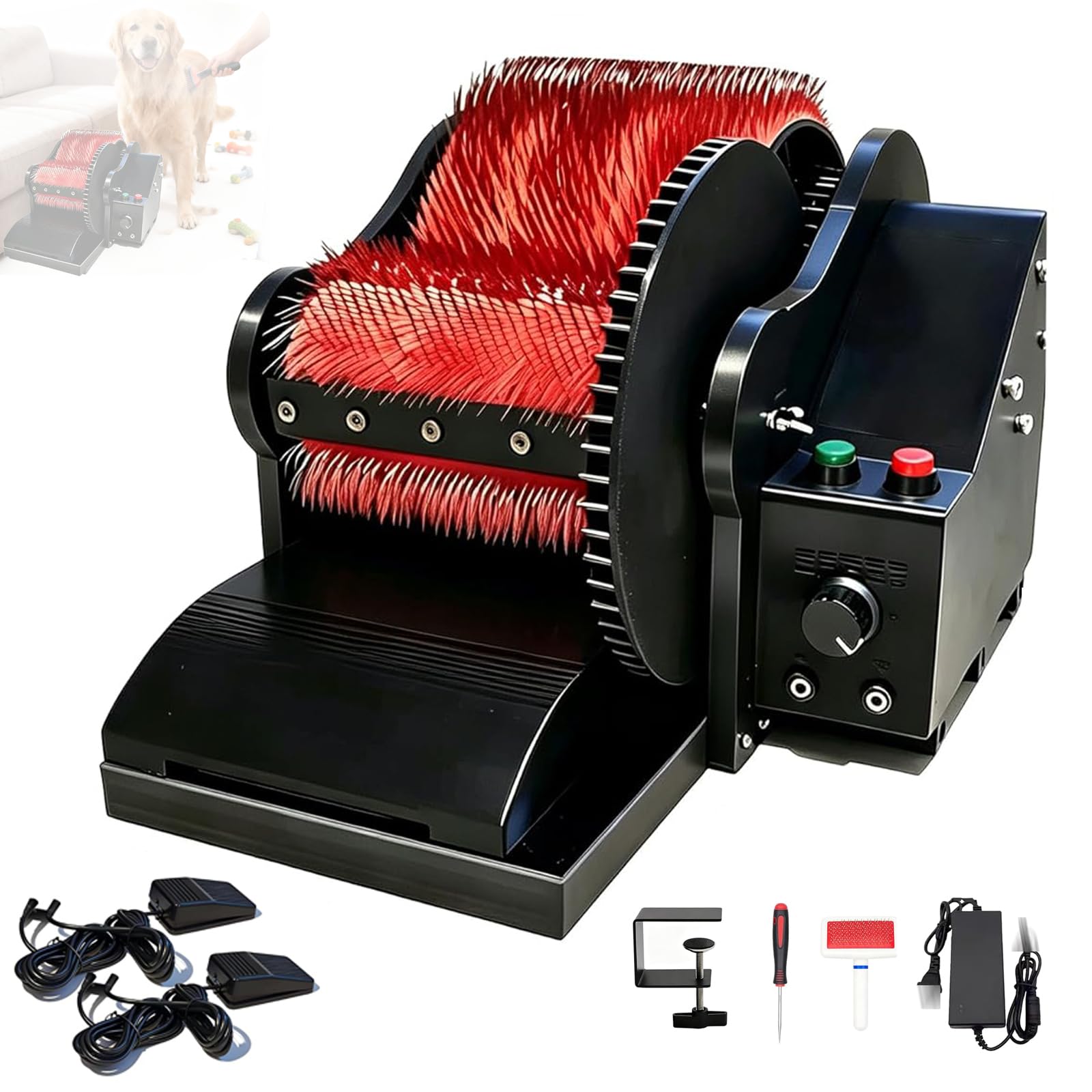 Machine à carder la laine électrique 50W automatique pour éliminer les nœuds sans fatigue