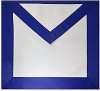 Vista 2 de Blue Lodge Basic Master Mason Delantal Masónico - [Azul y Blanco], Multicolorido