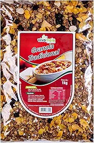 Granola 1kg Tradicional Castanhas E Aveia - Vivamais Alimentos