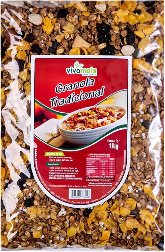 Granola 1kg Tradicional Castanhas E Aveia - Vivamais Alimentos
