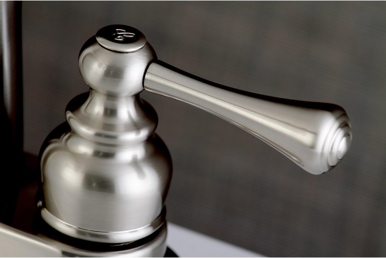 Kingston Brass FB7628BL 4 in. Centerset Bathroom Faucet, Brushed Nickel