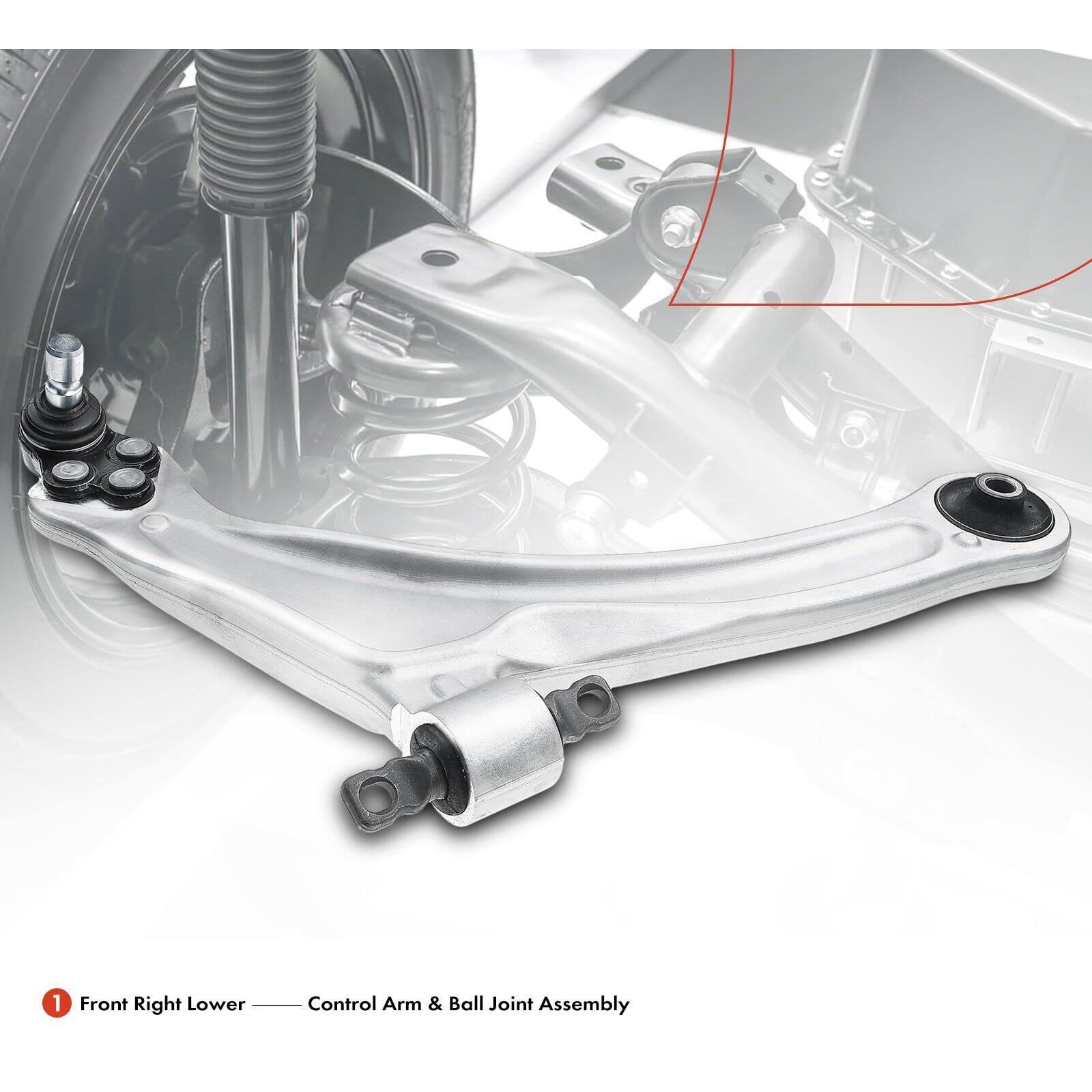 Amazon.com: Moestpelegria Control Arm W/Ball Joint Front Right 