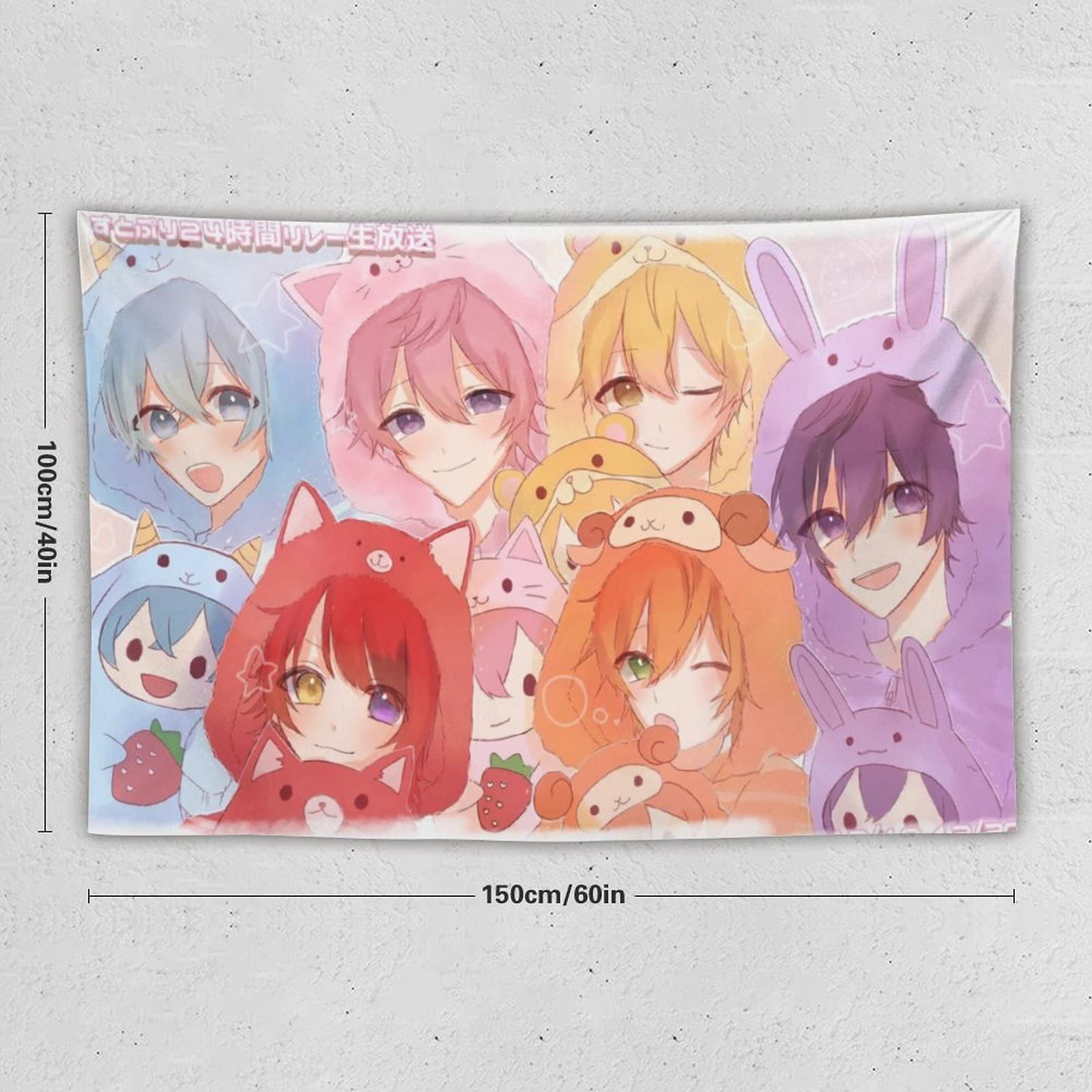 Amazon.co.jp: すとぷり 莉犬 タペストリー 壁掛け 人気 布ポスター 壁 