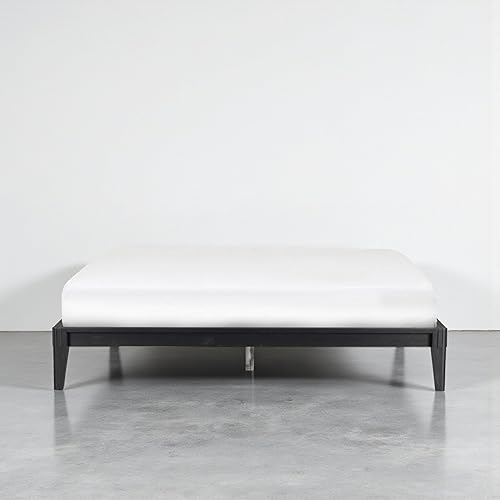 Miniatura 15 de NTC Sapa - Marco de cama con plataforma de madera maciza, minimalista, carpintería japonesa, no necesita somier, listones silenciosos, fácil