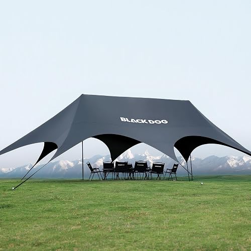 BLACKDOG Large Camping Tarp Anti-UV Camping product photo (Tarps & Canopies) — ScooterReviewPro review