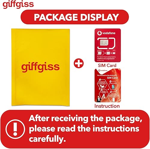 Miniatura 7 de Vodafone Australia Tarjeta SIM prepagada - 40 GB de datos de Internet en 4GLTE durante 28 días, conversación ilimitada en Australia, tarjeta Simcard