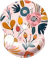 Vista 8 de Alfombrilla para mouse con soporte de muñeca, almohadilla antideslizante para mouse para oficina, computadora, laptop y Mac, cómoda y ligera