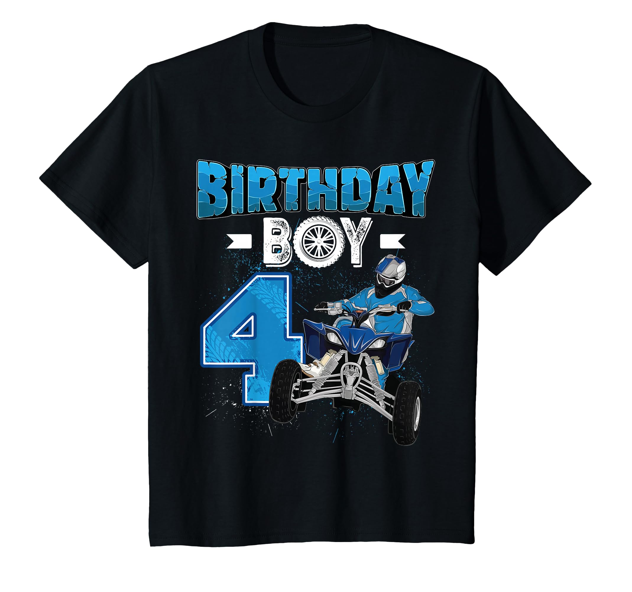 4 Year Old Quad ATV Four Wheeler 4th Birthday Boy T-Shirt
