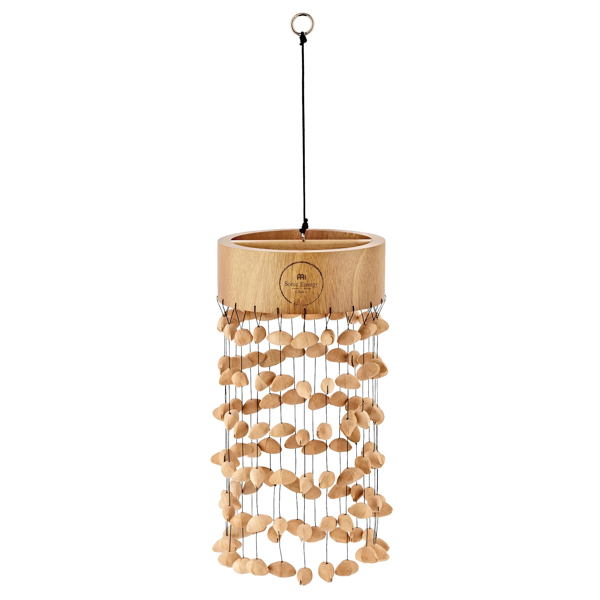 Sonic Energy Kenari - Ciotola per noci da meditazione, suono naturale e rilassante, per meditazione, guarigione del suono, yoga e percussioni, con supporto in mogano (SKMHC)
