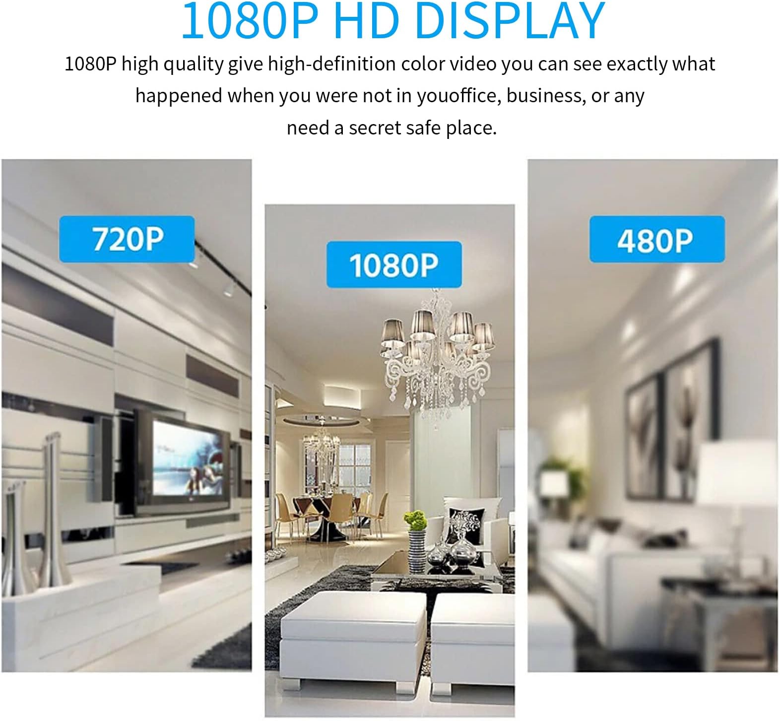 Hidden Cameras - Spy Camera - 1080P HD Indoor Camera - Mini Nanny Cam with Night Vision & Motion Detection- Indoor/Outdoor Wireless Security Cameras for Home, Car, Baby & Pet Monitoring(Square)-X1