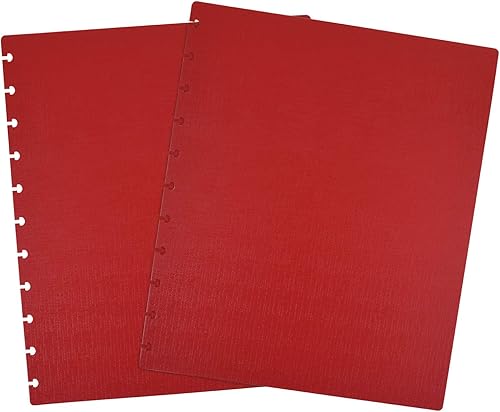 Vista 570 de Talia - Agenda personalizable con aros, (Fireworks Deep Lake, con discos Deep Lake, tamaño mediano (7.5 x 9.75 pulgadas).