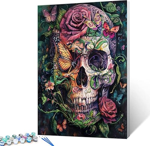 Miniatura 8 de Tucocoo Bumbers - Pintura de amapola roja para adultos, pintura abstracta de amapola por números, pintura acrílica, lienzo, graffiti, flores rojas