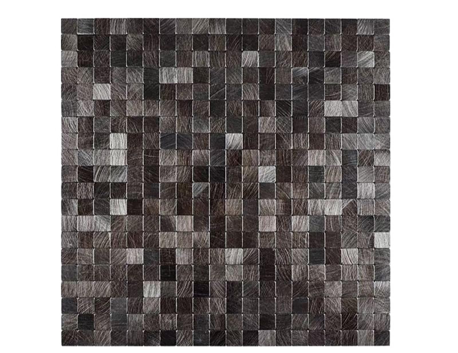 Metal splashback Self-Adhesive Metal Mosaic Tile Kitchen Backsplash Bathroom Shower Background Decorative Wall Aluminum Composite Panel Tiles(Blue)