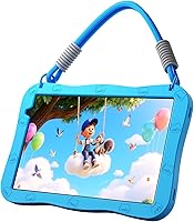 Vista 1 de Tablet Android 10 pulgadas, Android 15,32GB de almacenamiento, cinco núcleos, pantalla HD IPS, cámara dual, WiFi, Bluetooth, control parental, Azul