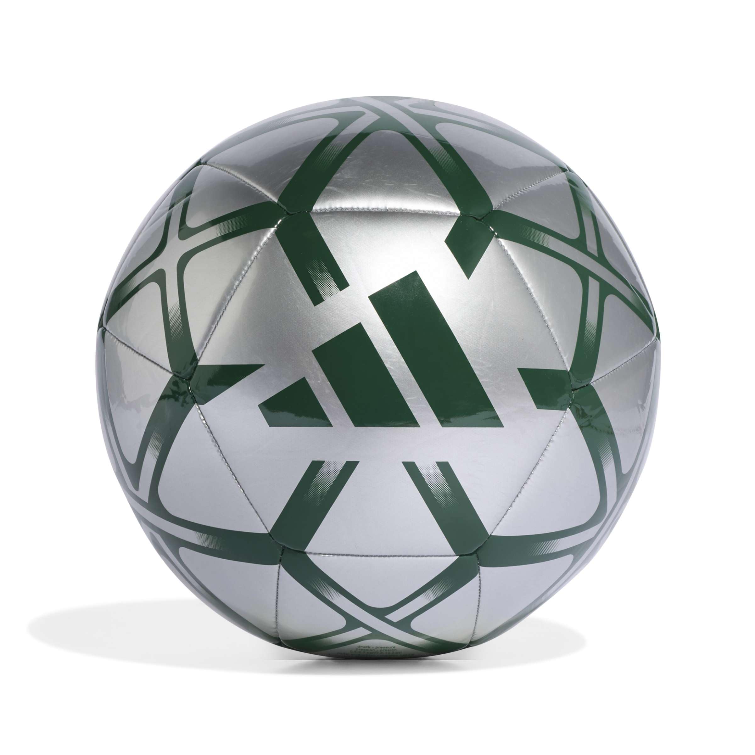 adidas Unisex Starlancer Club Ball Recreation Ball, silver met./dark green, 3 — image 1