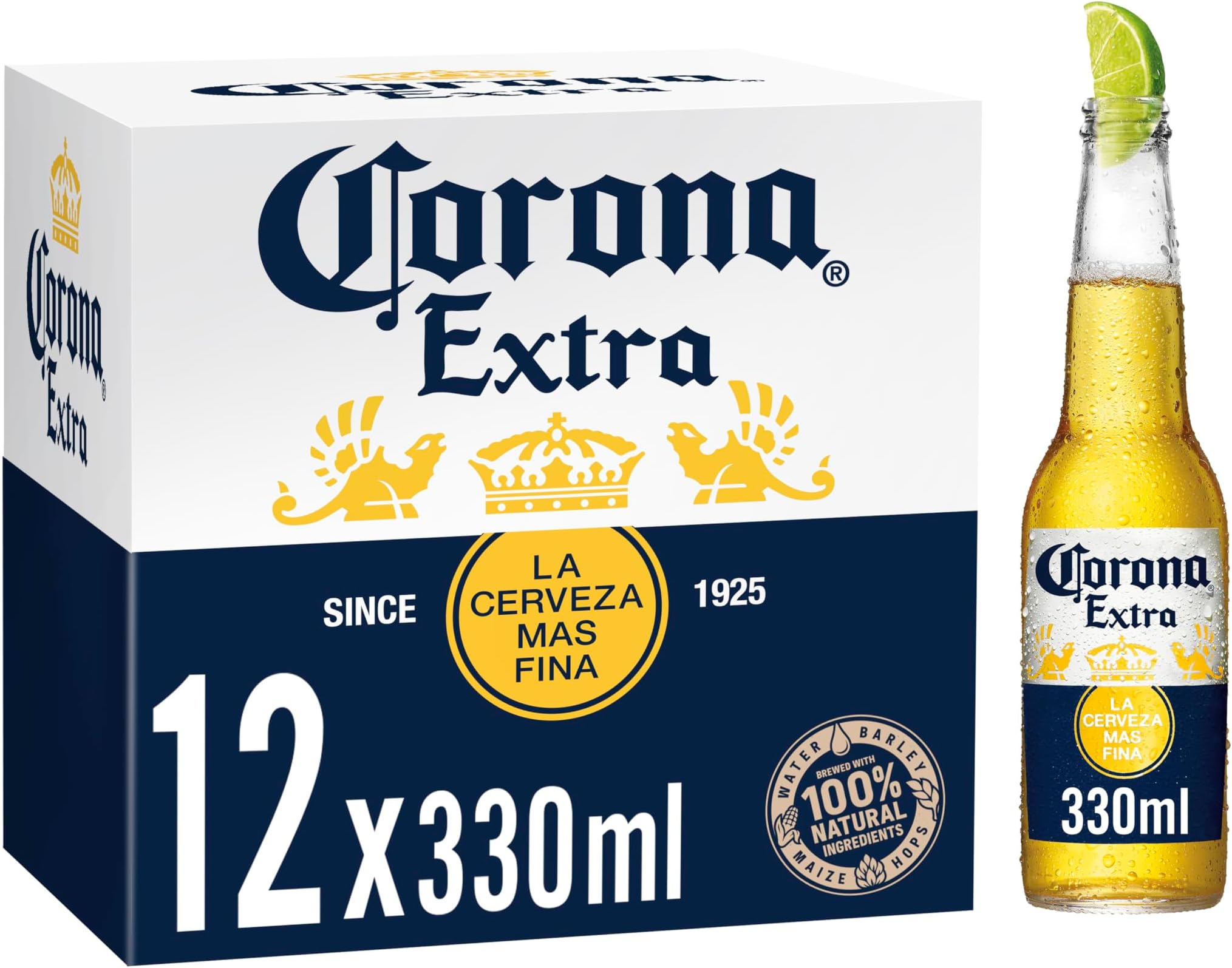 Corona Extra Mexican Lager Beer Bottles 12x330ml