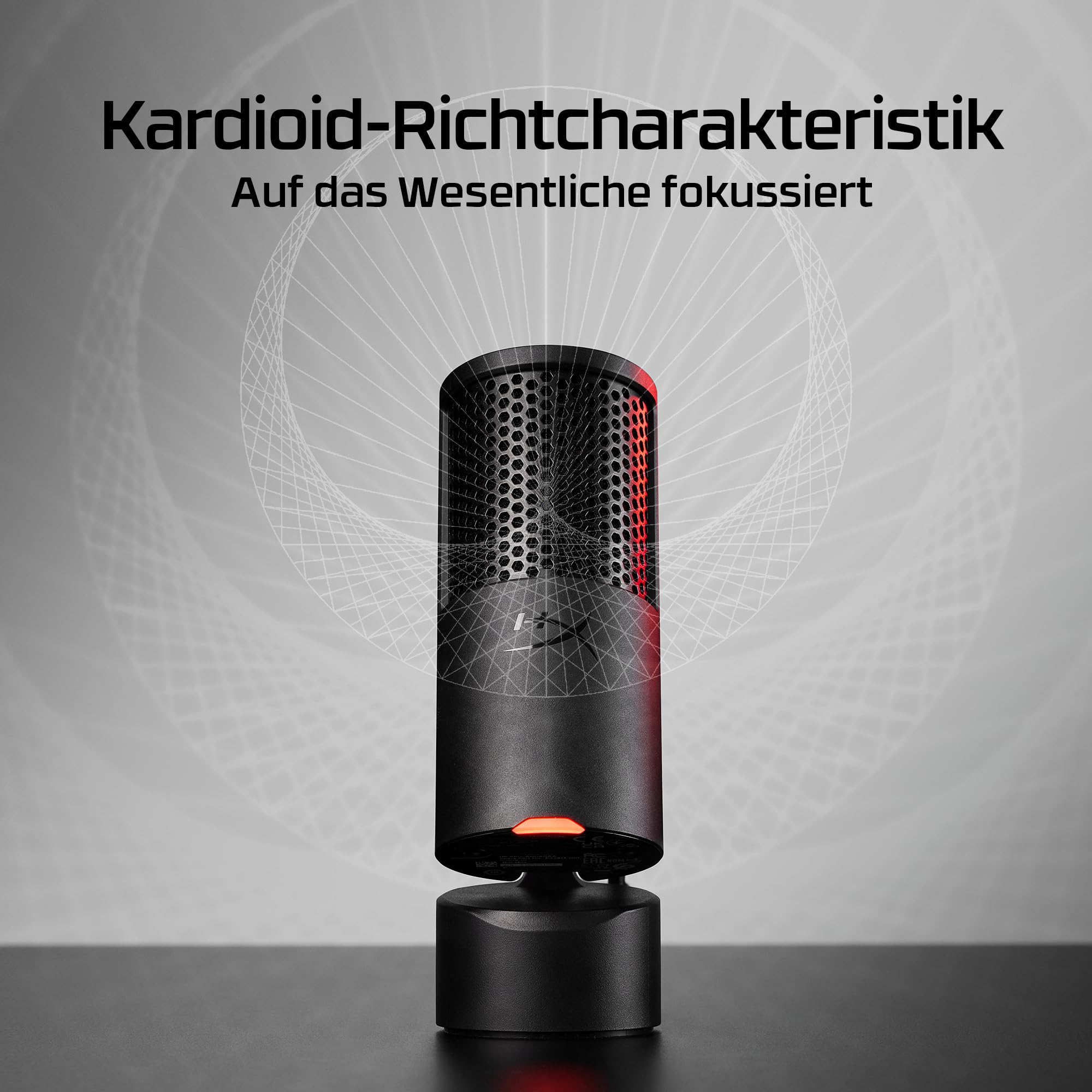 HyperX SoloCast 2 USB-Mikrofon – Gaming & Streaming Mikrofon mit Tap-to-Mute – Bild 8