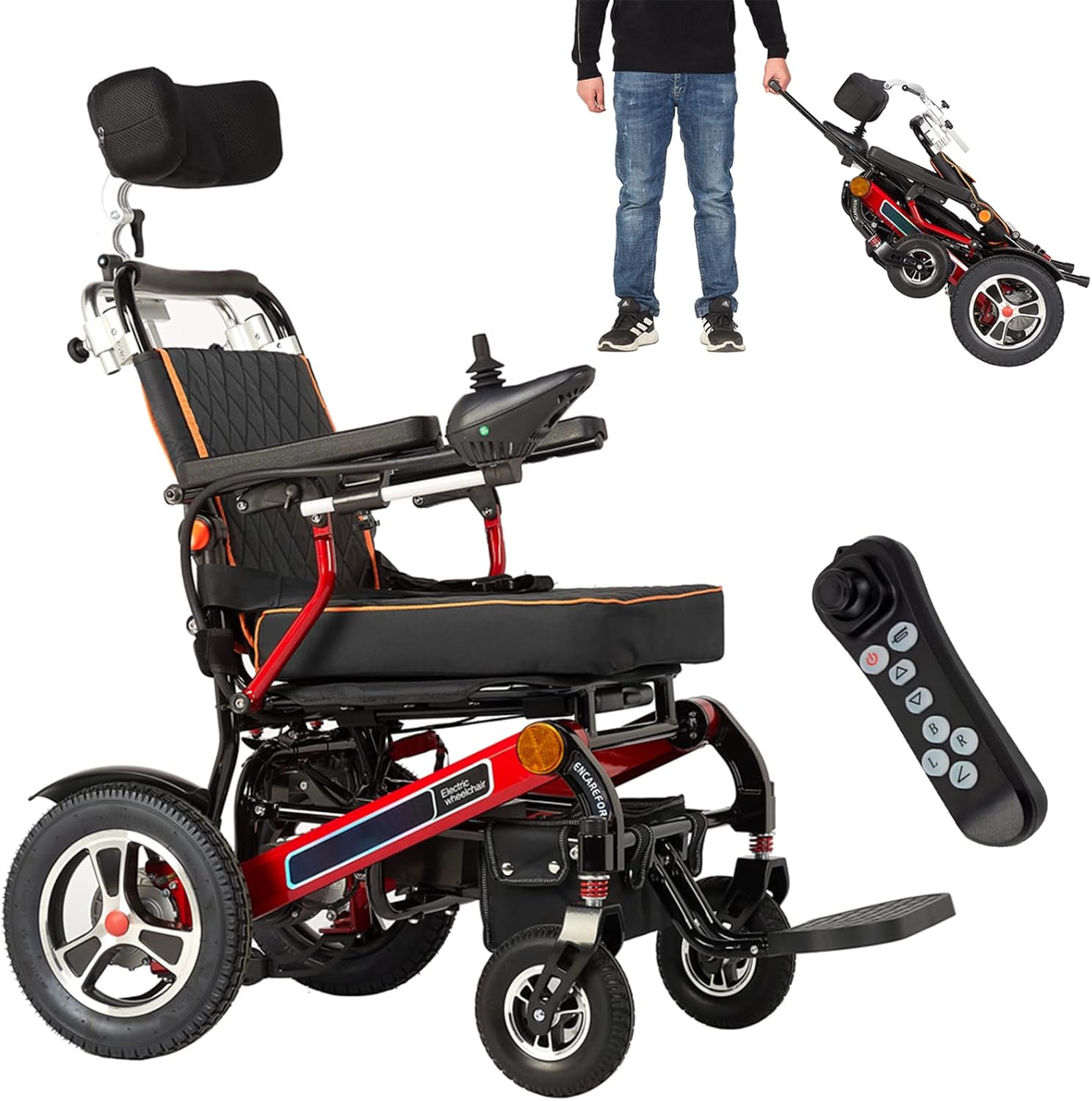 TFJS Electric Wheelchair with Remote Control Reclining