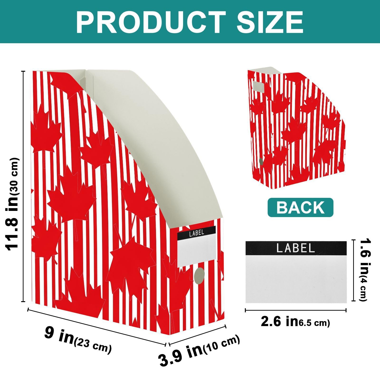 Classic Leaf - Organizer per documenti, colore: bianco
