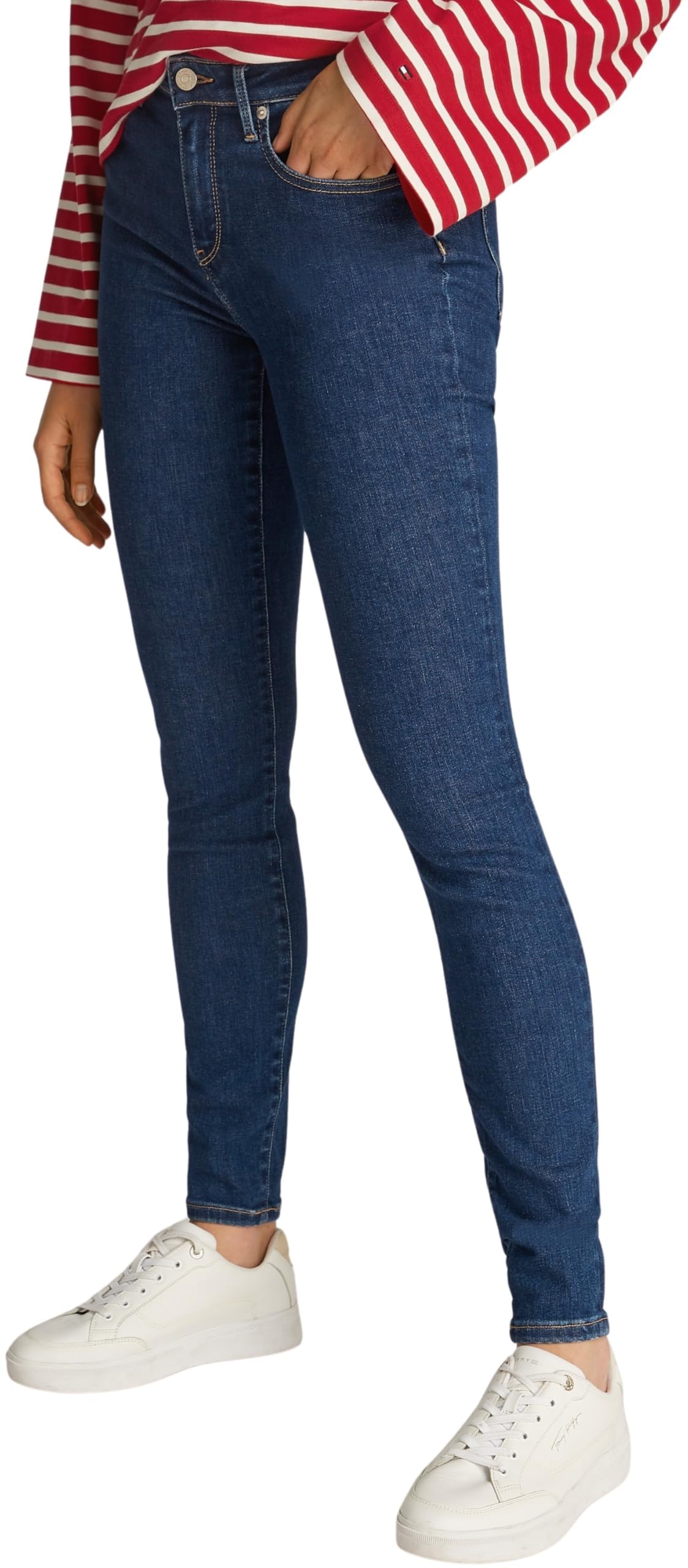 Tommy Hilfiger Women's Como Ace Skinny Fit Jeans, Blue (Ace), 28W/29L