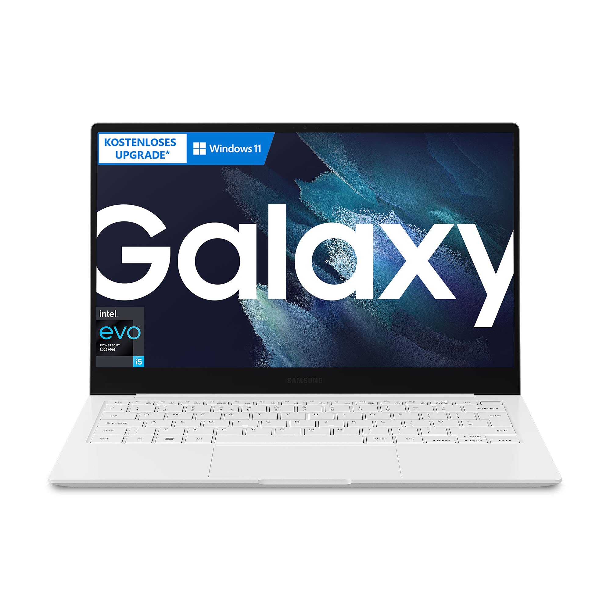 Samsung Galaxy Book Pro 33,78 cm (13,3 Zoll) Notebook (Intel Core Prozessor i5, 8 GB RAM, 256 GB SSD, Windows 10 Home, Kostenloses Upgrade auf Windows 11) Mystic Silver
