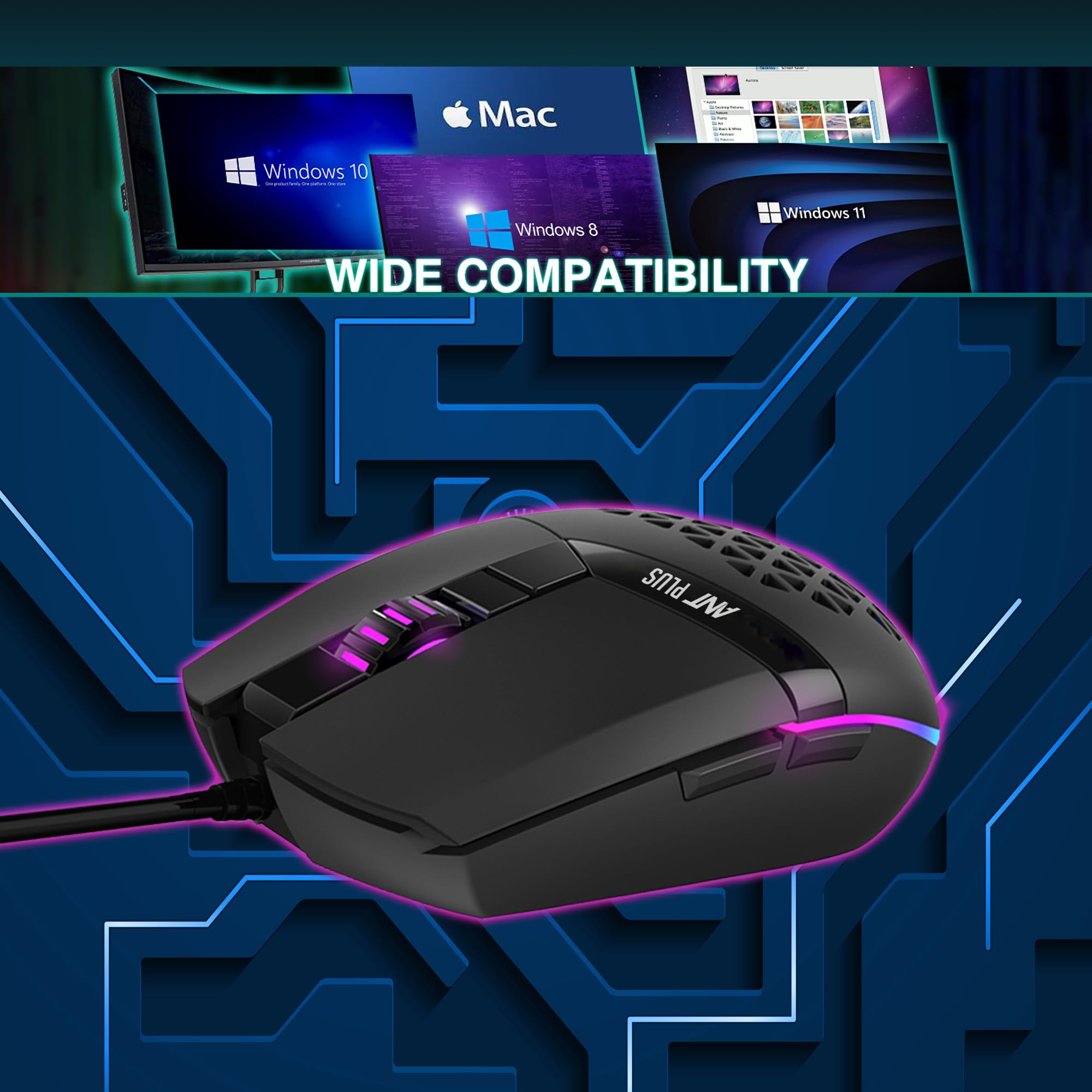 Amazon.in: Buy Ant Plus Ghost 10 Gaming Mouse, Wired PC Mouse with