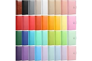 Multicolor Leather Notebook Binder Set