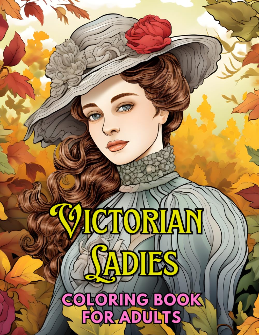 Victorian Ladies: Coloring Book for Adults: Grayscale Images (Grayscale Coloring Books for Adults)