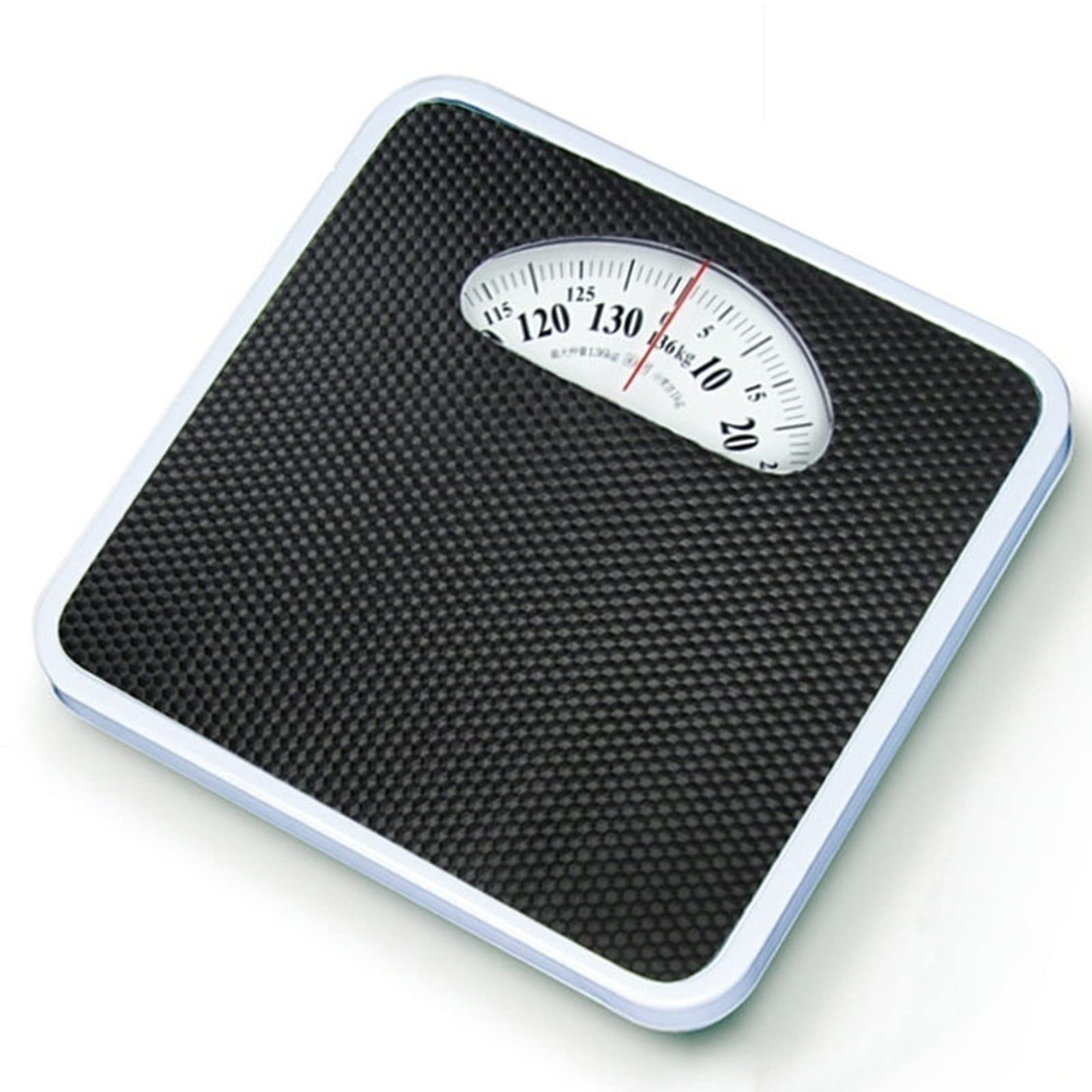 Pèse-personne mécanique, Pèse-personne mécanique, échelle de hauteur et de poids, surface en caoutchouc antidérapante, chiffres extra larges, sans pile, durable, précis et fiable, chambre et salle ( C