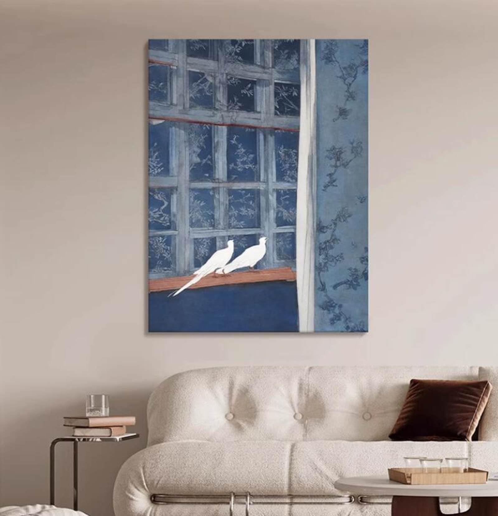 Peinture à l'huile peinte à la main pour habiller un grand mur vide de salon