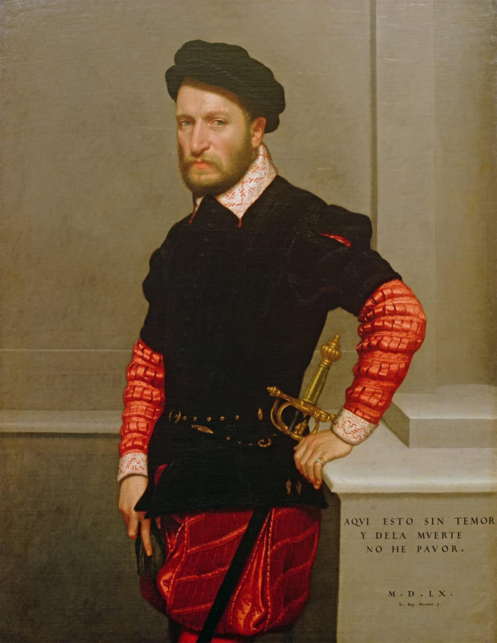 ARTXLXXBN Famous Painting Art Wall Decor Abstract Art Picture Portrait of Don Gabriel De La Cueva the of Albuquerque by Battista Moroni Animal Pictures for Home Decor 60x90cm