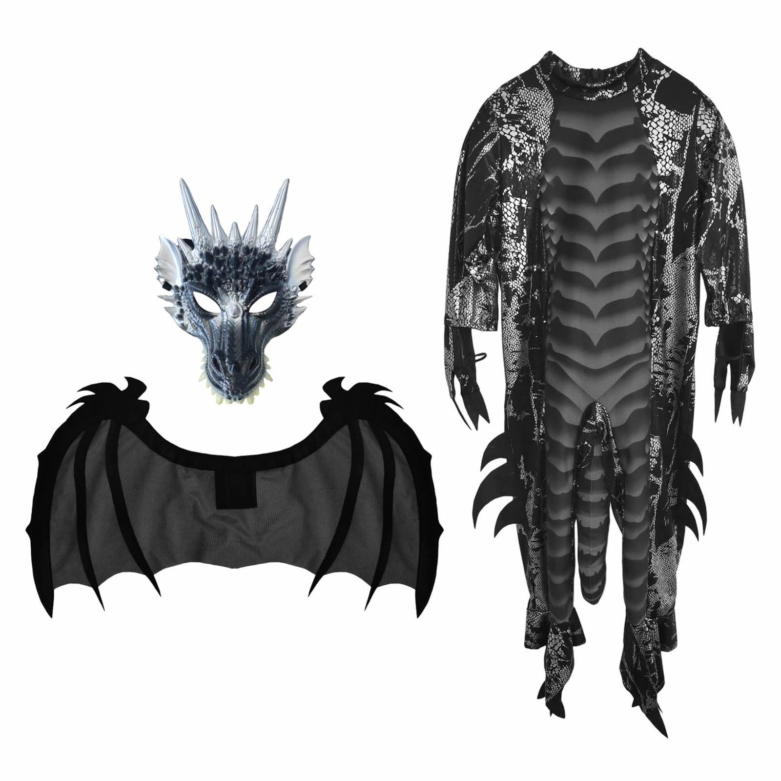 DéGuisement Vampire Enfant, Costume De Cosplay Dinosaure Robe Cour MéDiéVale pour Spectacle FêTe ÉVéNement DéGuisement