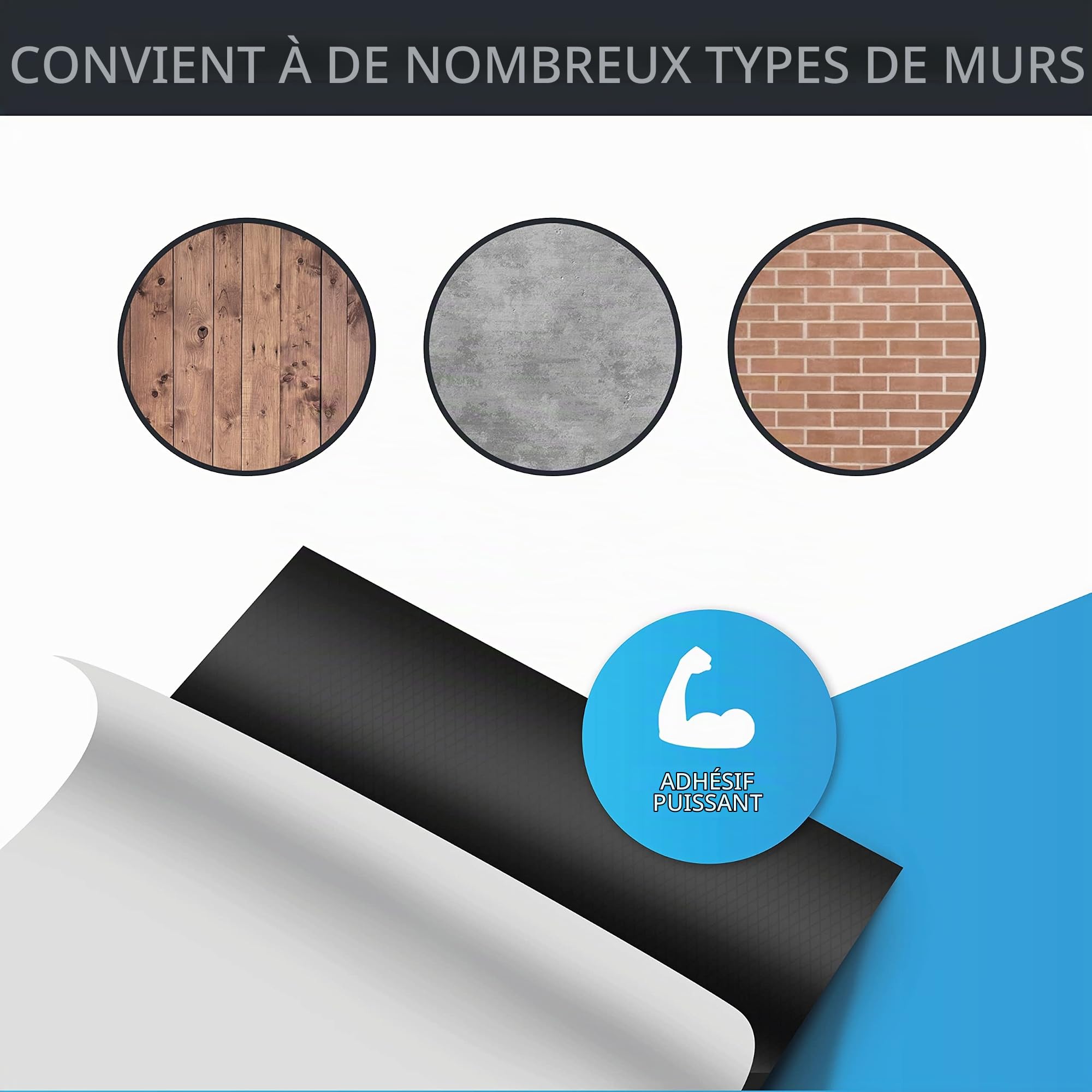 STRACKS® 2X Protection Murale de Garage 2m x 20cm chacune - 9mm Protection de Porte Extra épaisse - pour Votre Mur de Garage - Protection autocollante des Bords de Porte - Lot de 2 Rouleaux