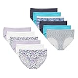 Brief Underwear, Stretch Cotton Panties for Girls, Assorted, 12-Pack