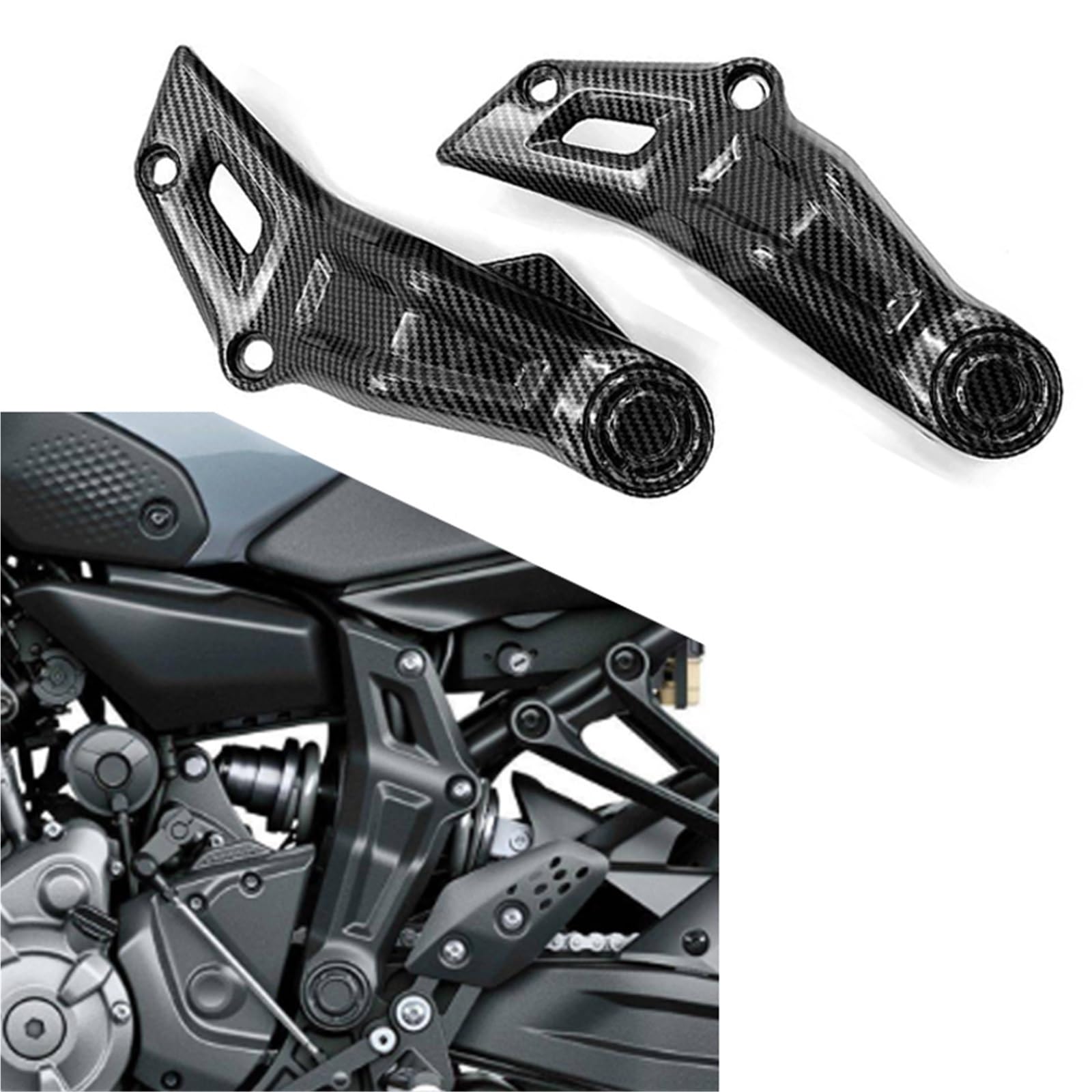 Ailettes de carénage accessoires moto protection latérale MT-07 2024 - 7
