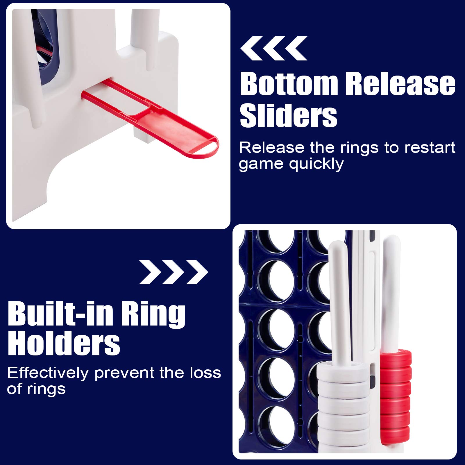 Buy ARLIME Jumbo 4toScore Giant Game Set, Backyard Games for Kids