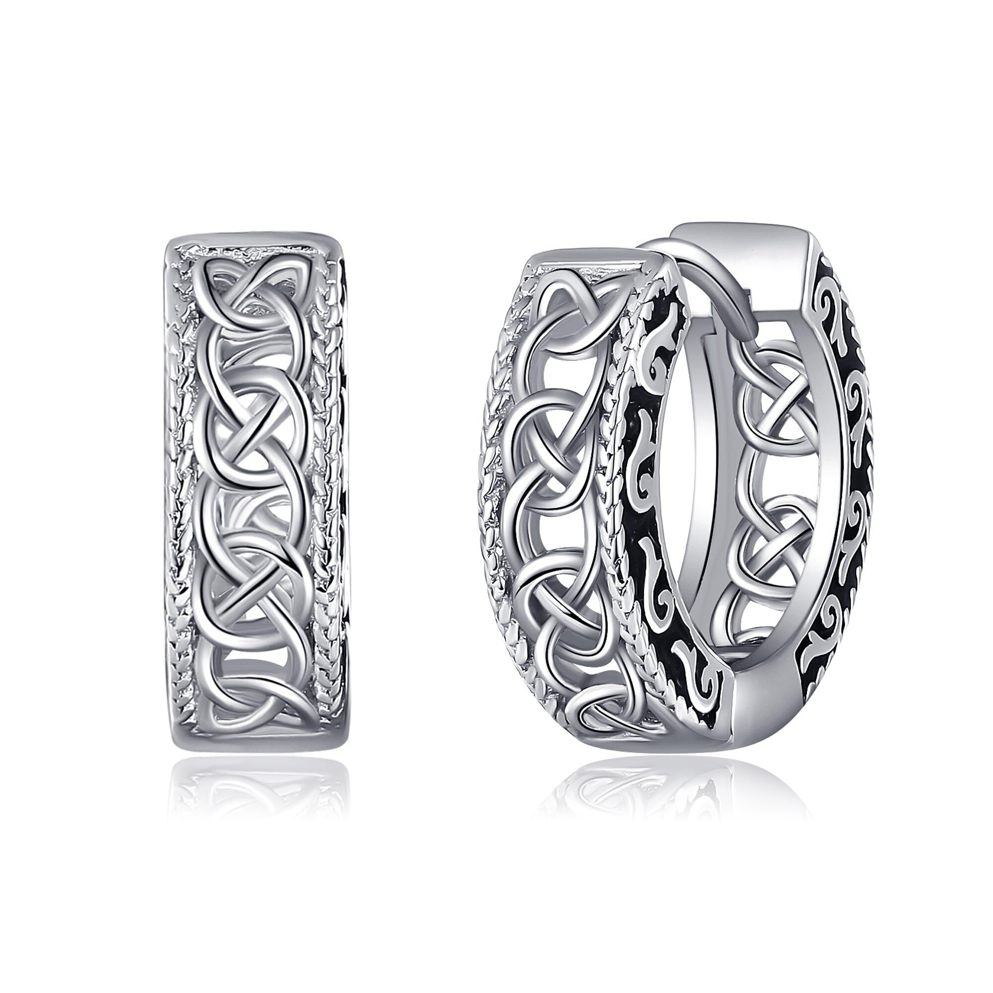 Joyería vikinga de plata S925 con diseño de aro vintage exclusivo 7
