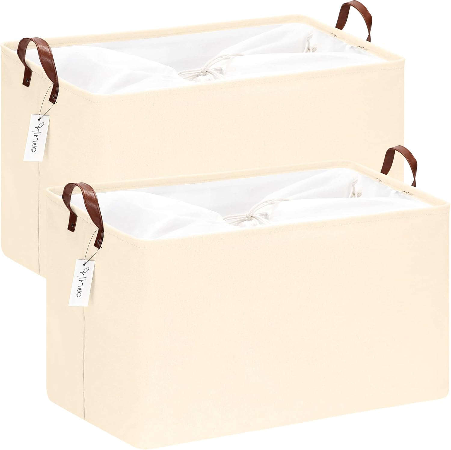 Hinwo 70L Extra Large Storage Bins, 2Pack Closet