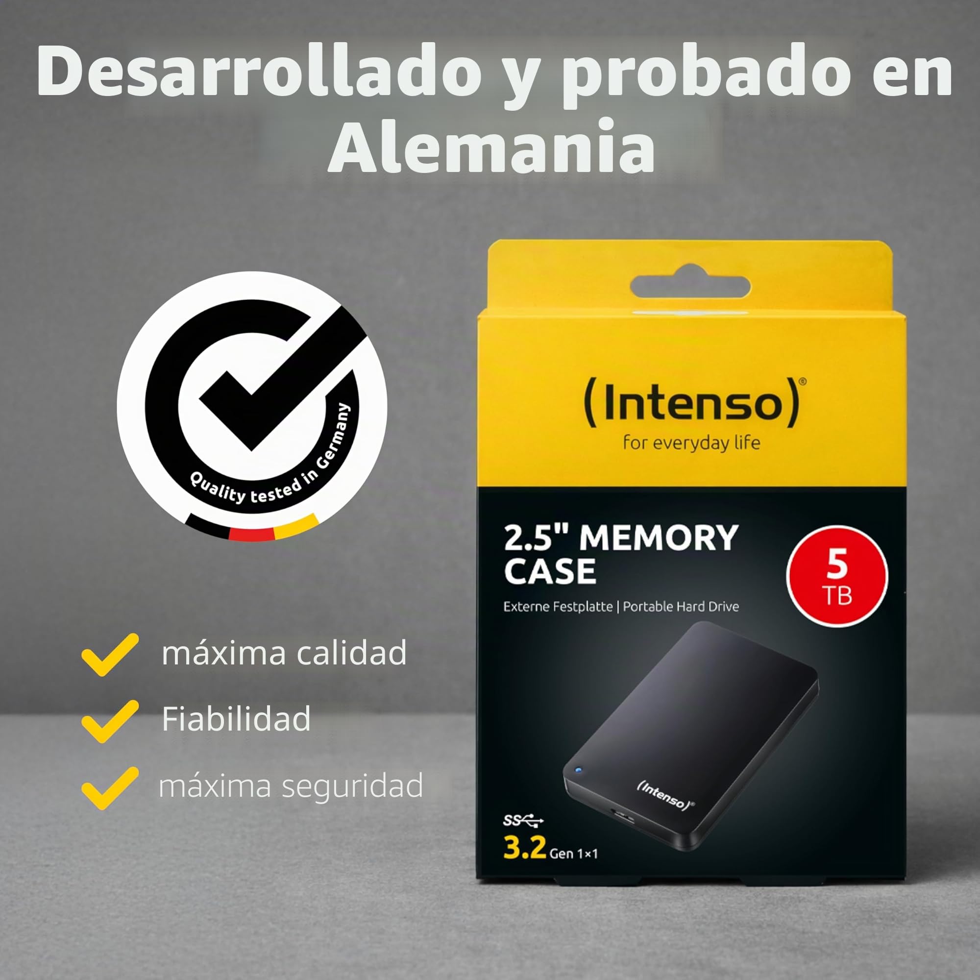 Intenso HDD Externo 6021513 5tb 2.5" USB 3.0 Negro