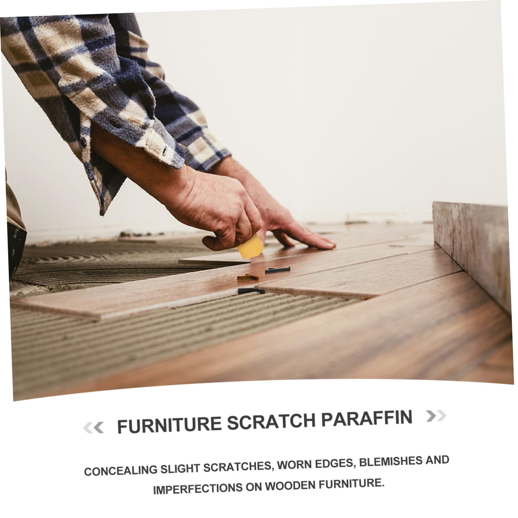 Gatuida 1juego Kit De Reparación De Arañazos Madera Cera Para Reparar Suelos y Muebles De Madera Para Cubrir Grietas y Superficies Laminadas